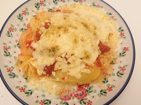 ヘルシー⭐そうめんかぼちゃでピザ風